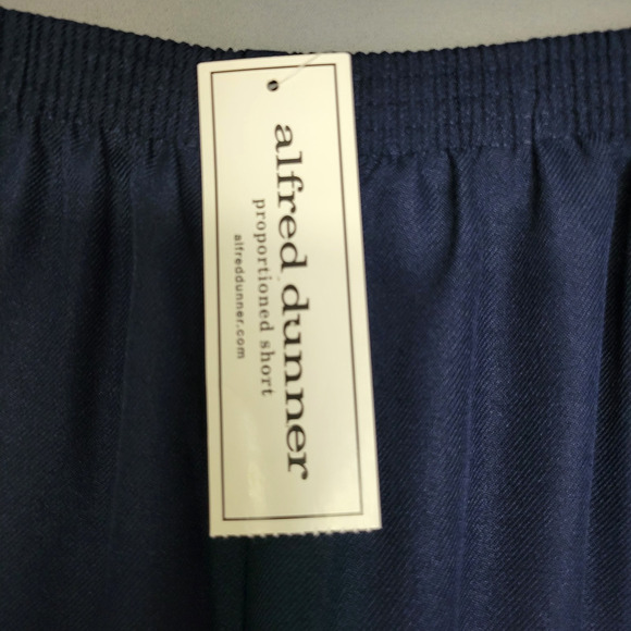 Alfred Dunner Straight Leg Pants Slacks Womens 16 Navy Blue Elastic Waist New - Picture 2 of 11